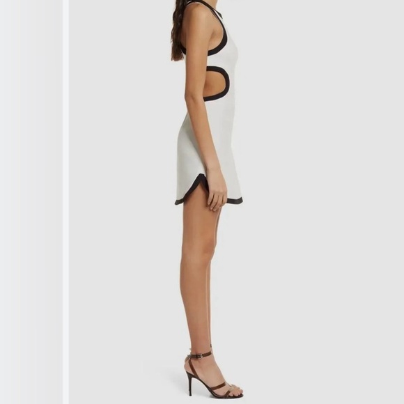 MISHA COLLECTION Lotus Two-Tone Cutout Dress - Picture 2 of 7